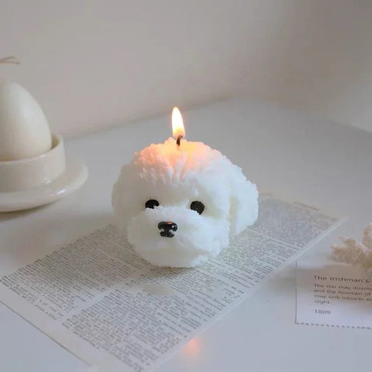 Handmade Cute Dog Candles